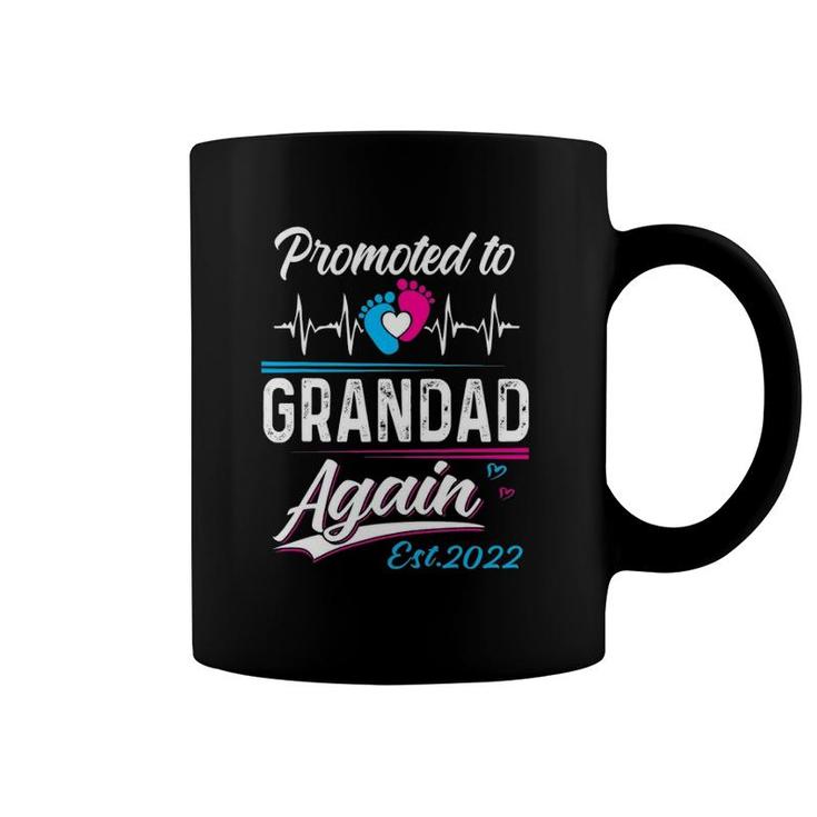 Grandad Gift Promoted To Grandad Again Est 2022 For Men Man Coffee Mug