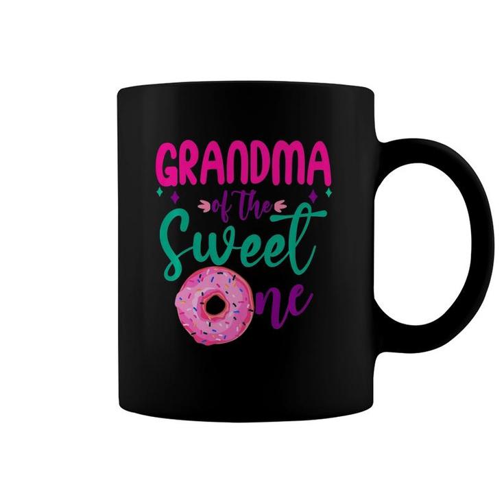 Grandma Of Sweet One 1St B-Day Party Matching Family Donut Premium Coffee Mug