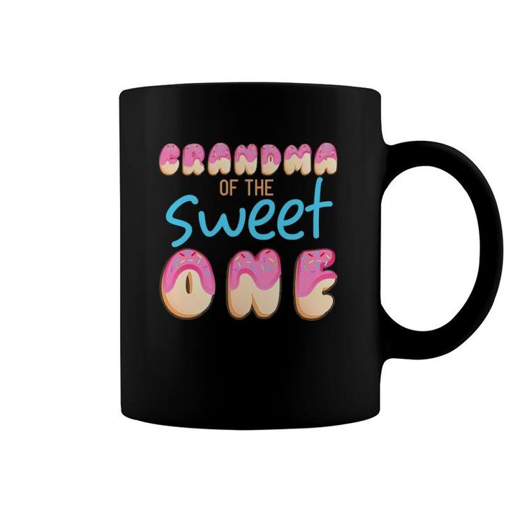 Grandma Of Sweet One First B Day Party Matching Family Donut Coffee Mug