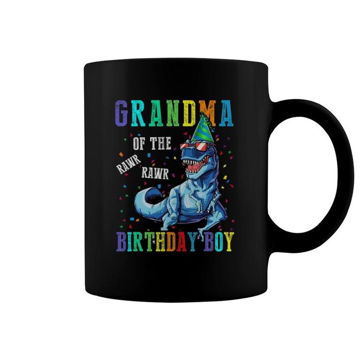 Grandma Of The Birthday Boy  Funny Grandma Dinosaur Coffee Mug