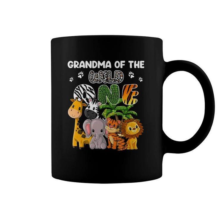 Grandma Of The Wild One Themed Safari Jungle Animal  Coffee Mug