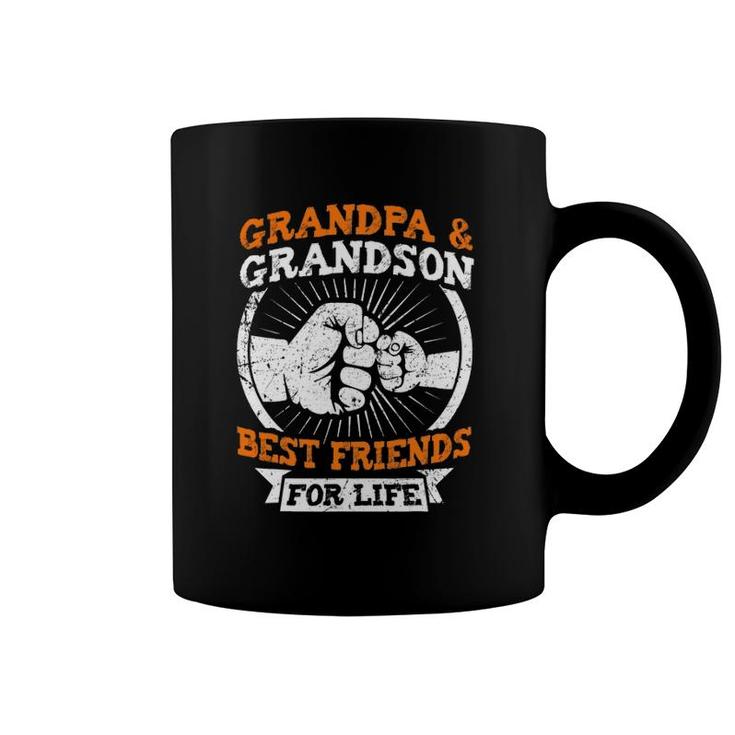 Grandpa And Grandson Best Friends For Life Grandfather Gift Coffee Mug