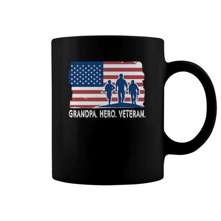 Grandpa Hero Veteran United States Of America Coffee Mug