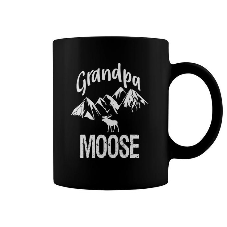 Grandpa Moose Grandfather Moose Woodland Animal Tee Coffee Mug