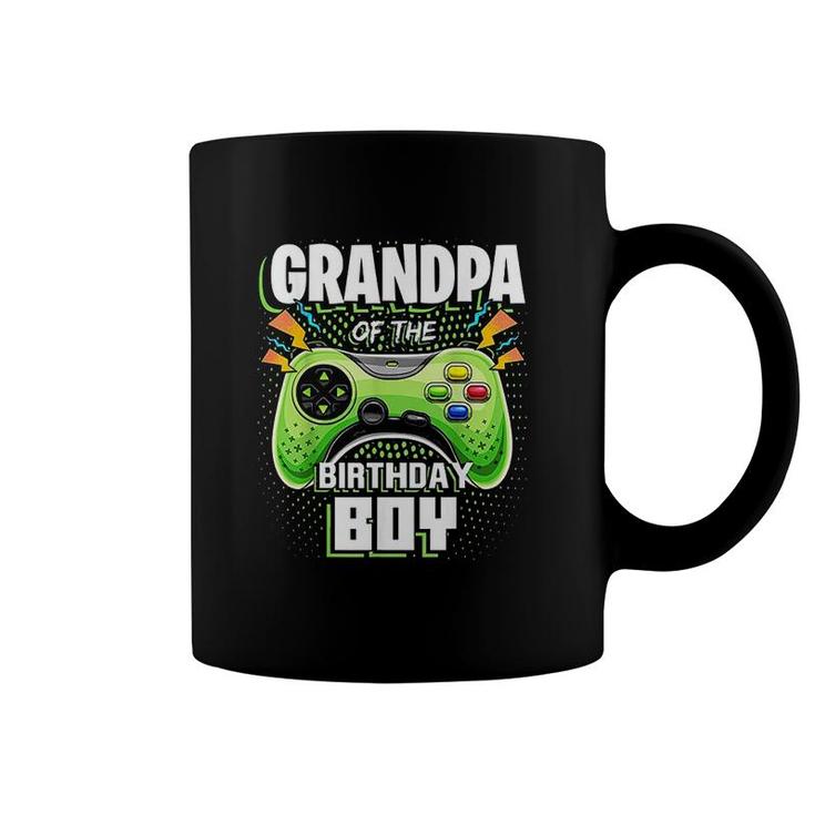 Grandpa Of The Birthday Boy Matching Video Gamer Party  Coffee Mug