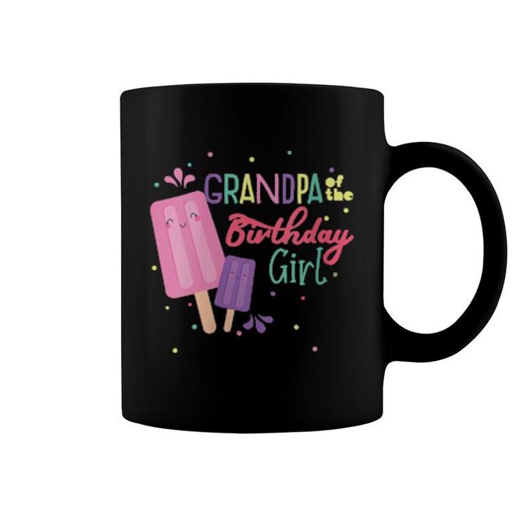 Grandpa Of The Birthday Girl Ice Cream Theme Matching Family Coffee Mug