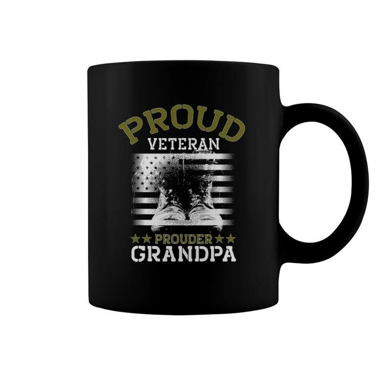 Grandpa Proud Veteran - Grandpa Veteran Grandfather Gift Coffee Mug