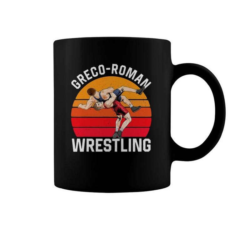Greco Roman Wrestling Freestyle Wrestler Training Coffee Mug