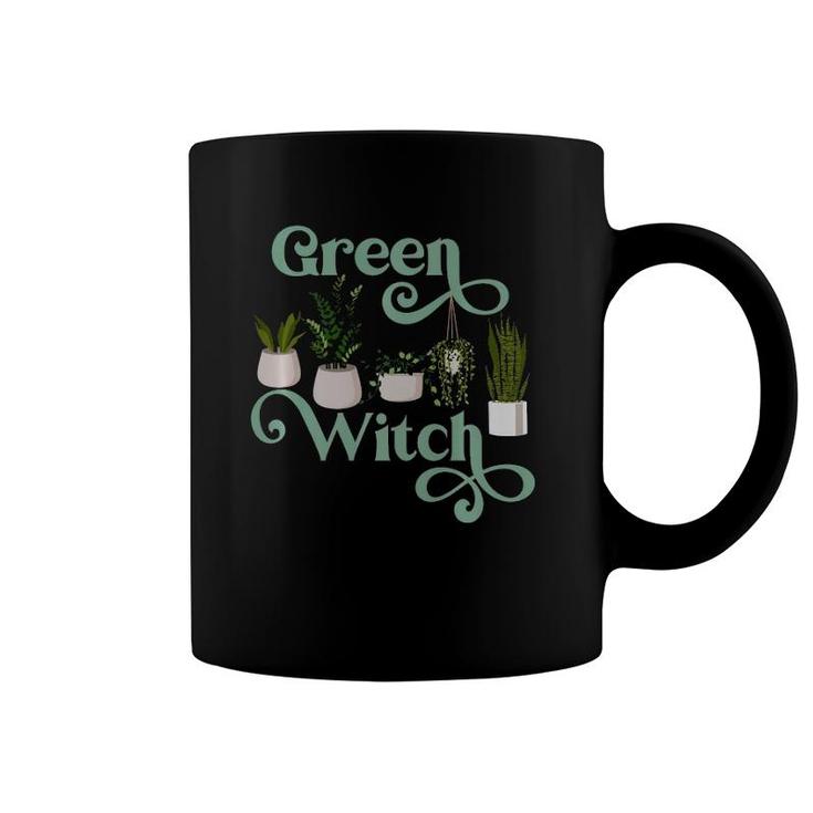 Green Witch Funny Plant Mom Lady Indoor Outdoor Plants Lover Coffee Mug