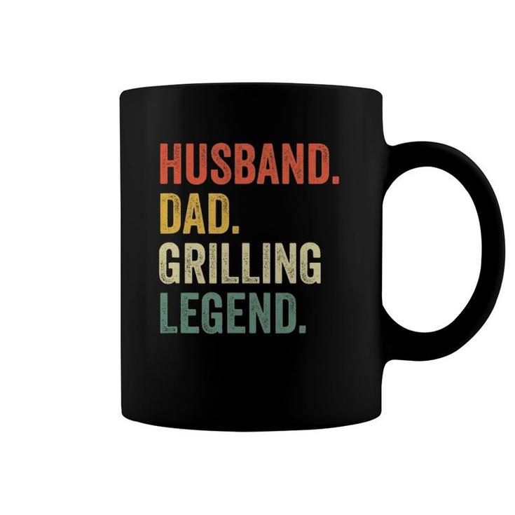 Grilling Bbq Father Funny Husband Grill Dad Legend Vintage Coffee Mug