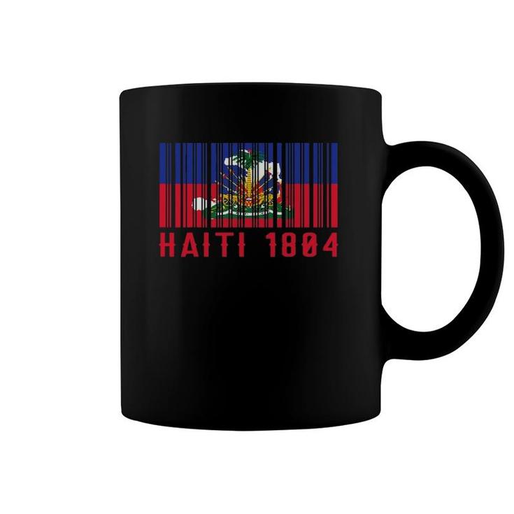 Haiti Haitian 1804 Barcode Flag Love Vintage Ayiti Proud Coffee Mug