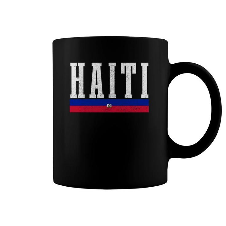 Haiti Haitian Flag Pride Vintage Haiti Coffee Mug