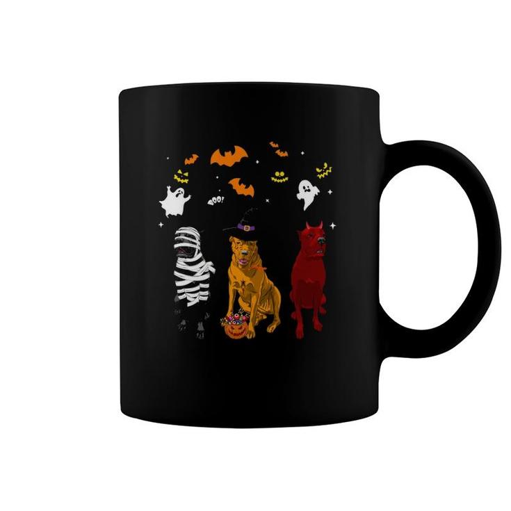 Halloween Cane Corso Dogs Lovers Mummy Witch Demon Costumes Coffee Mug