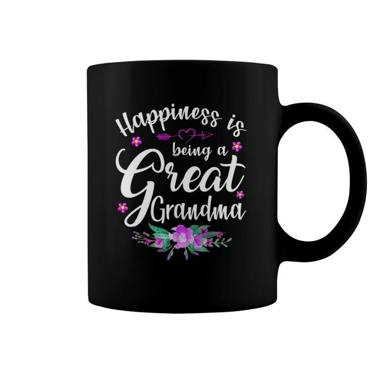 Happiness Is Being A Great Grandma Mother's Day Gift Coffee Mug