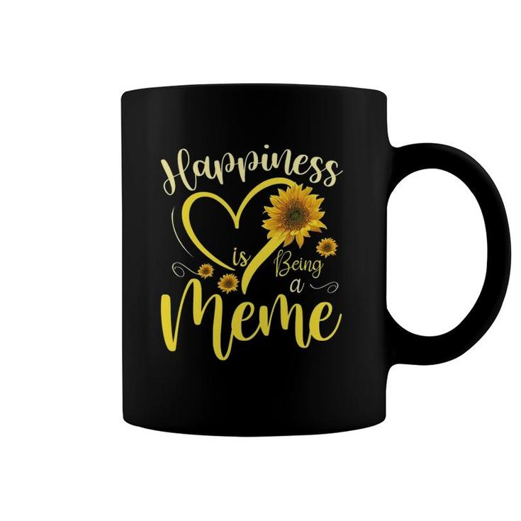 Happiness Is Being A Meme Sunflower Mother's Day Grandma Coffee Mug