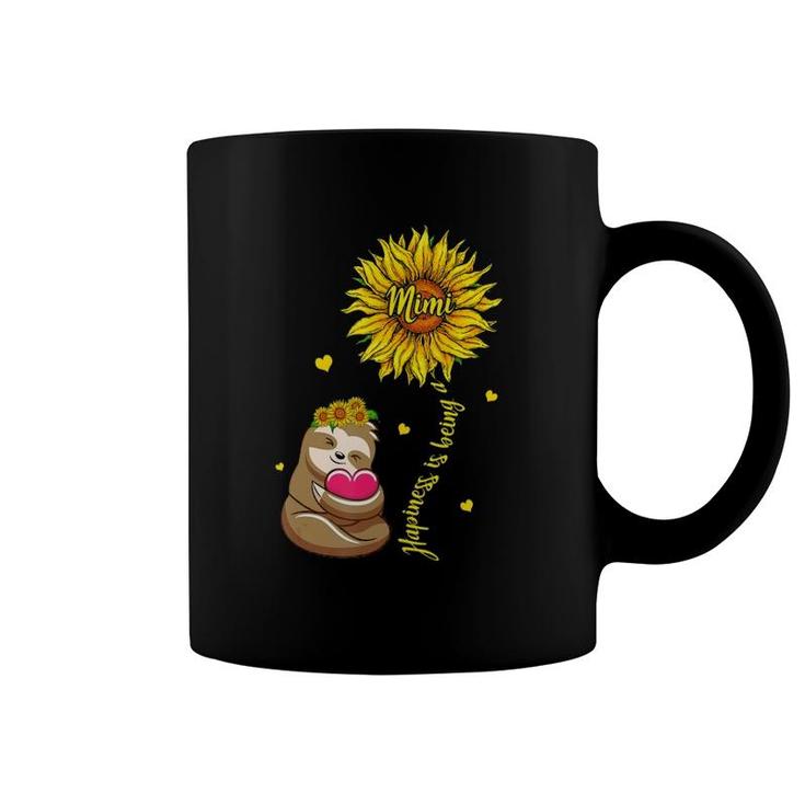 Happiness Is Being A Mimi Sloth Gift Mother's Day Coffee Mug