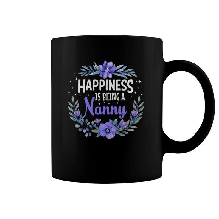Happiness Is Being A Nanny Cute Mothers Day Coffee Mug
