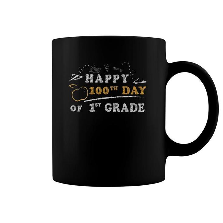 Happy 100Th Day Of 1St Grade Teacher Of 1St Graders Coffee Mug