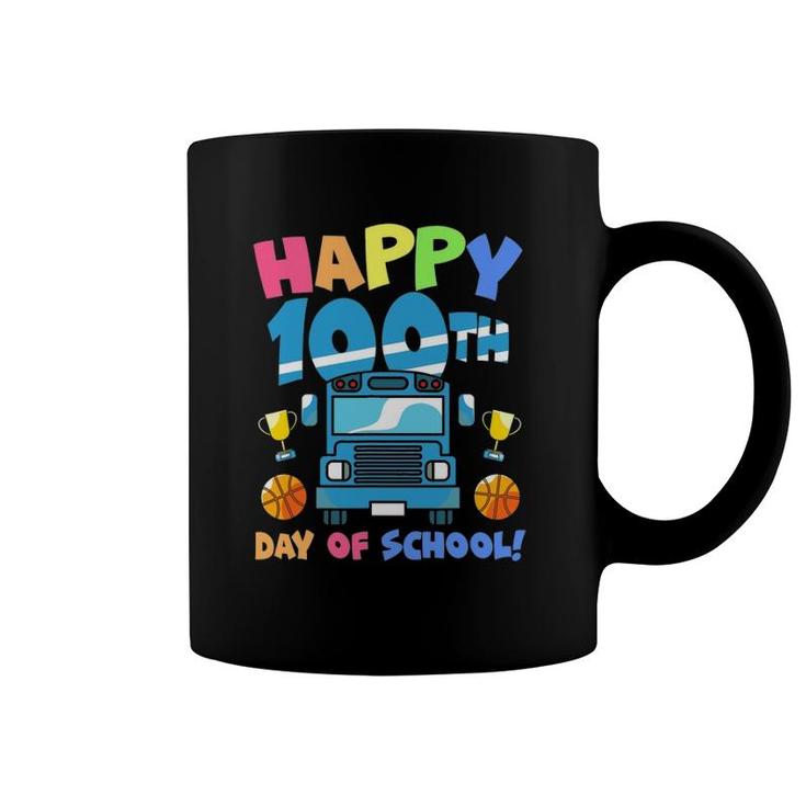 Happy 100Th Day Of School Truck Boys Kids 100 Days Of School Coffee Mug