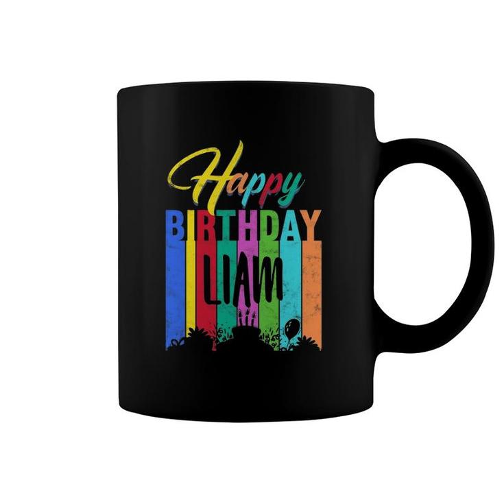 Happy Birthday Liam Personalized Name Gift Custom B-Day Coffee Mug
