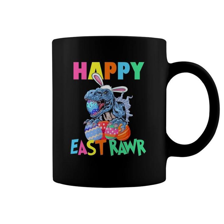 Happy Easter Rawr Dinosaur Easter Sunday Bunny Kids Gift Coffee Mug