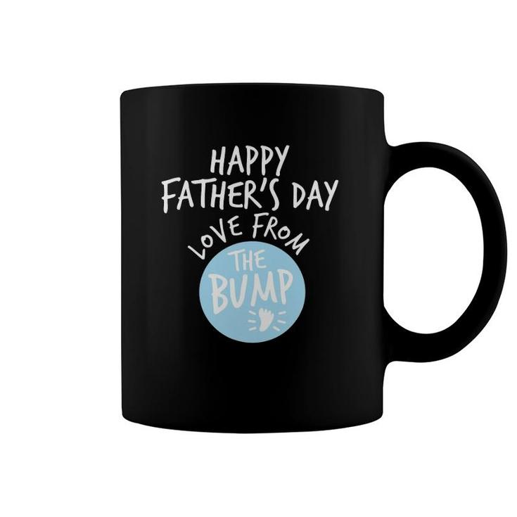 Happy Father's Day From The Bump Gender Reveal Boy New Dad Coffee Mug