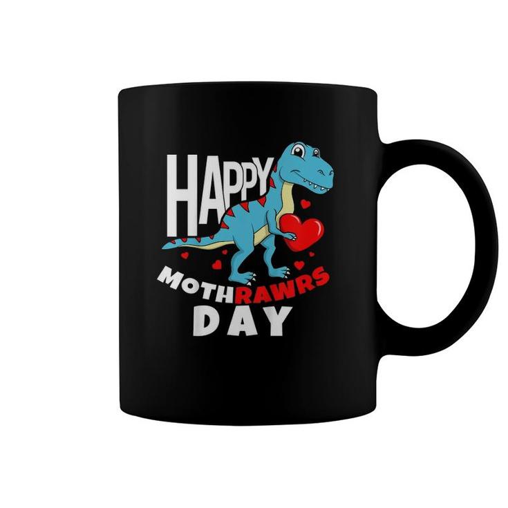 Happy Mother's Day Son For Mom Rawr Trex Dino Toddler Boy Coffee Mug