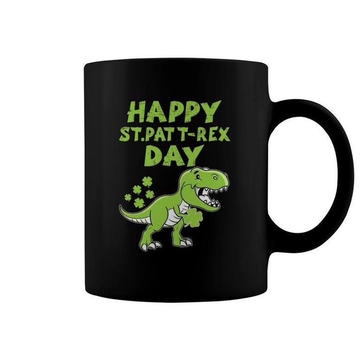Happy St Pat Trex Day Dino St Patricks Day Toddler Boys Coffee Mug