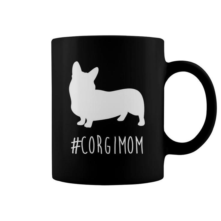 Hashtag Corgi Mom Pembrokeshire Welsh Corgi Coffee Mug
