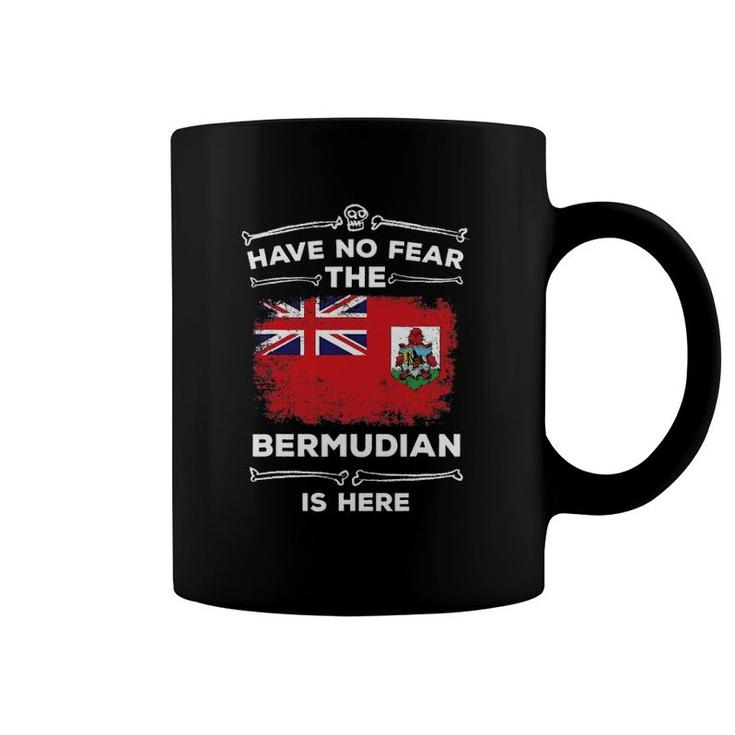 Have No Fear The Bermudian Is Here Halloween Bermuda Flag Coffee Mug