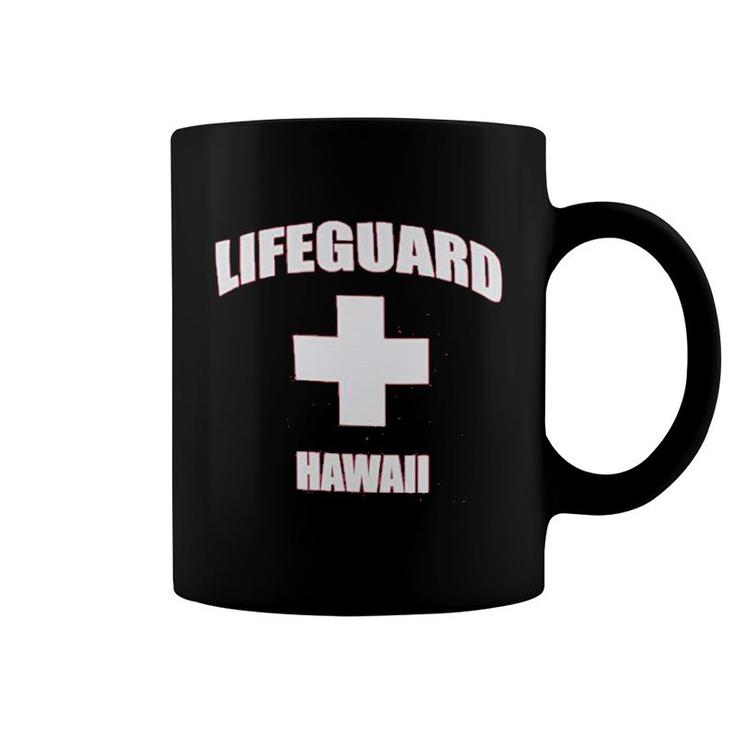 Hawaii Lifeguard  Red Maui Coffee Mug