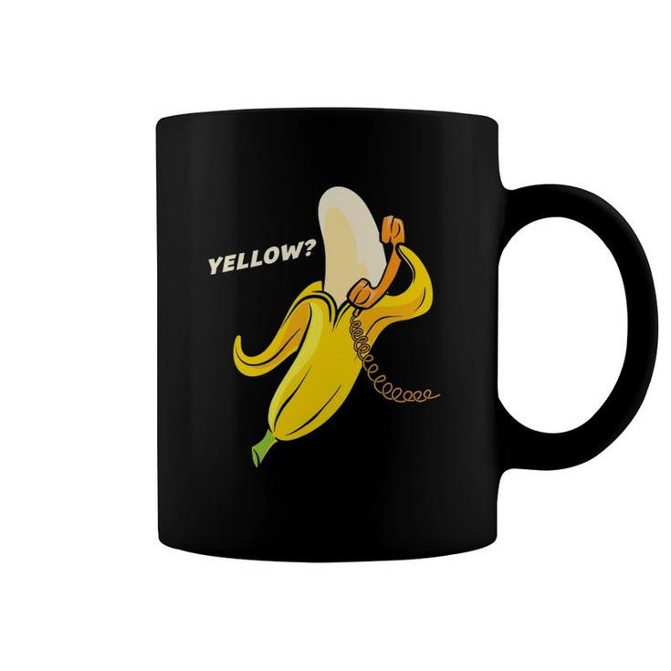 Healthy Banana Yellow Phone Vegan Market Coffee Mug