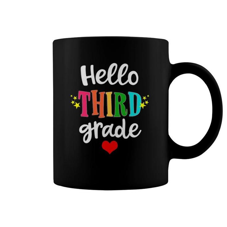 Hello 3Rd Grade Colorful Third Grade Teacher Kids Gift Coffee Mug