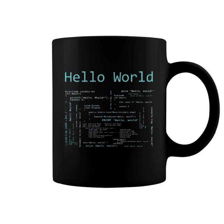 Hello World - Computer Programming Languages Coffee Mug