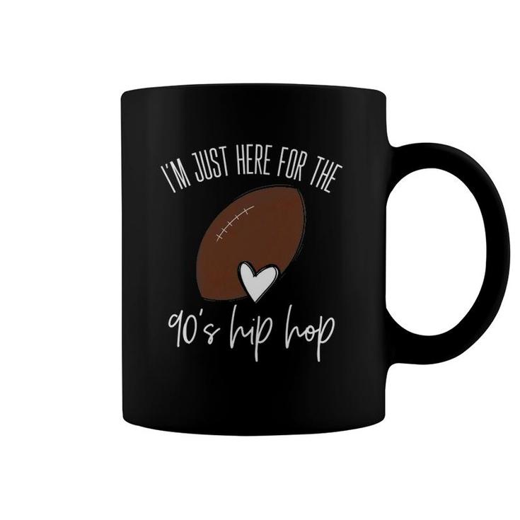Here For The 90S Hip Hop  Football Women Xennials Cute Coffee Mug