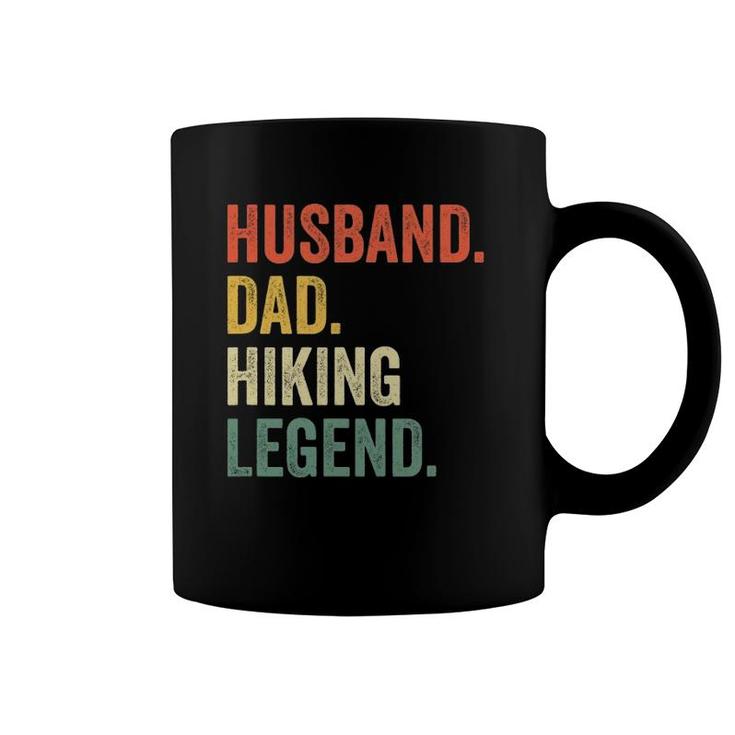 Hiker Husband Dad Hiking Legend Vintage Funny Outdoor Coffee Mug
