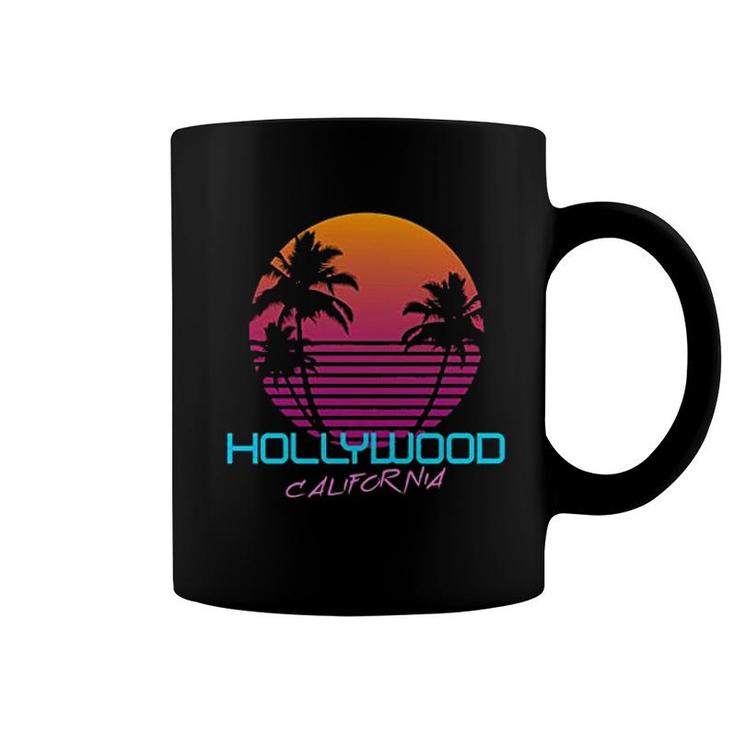 Hollywood California Retro 80s Coffee Mug