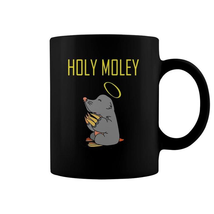 Holy Moley Praying Mole Animal Coffee Mug