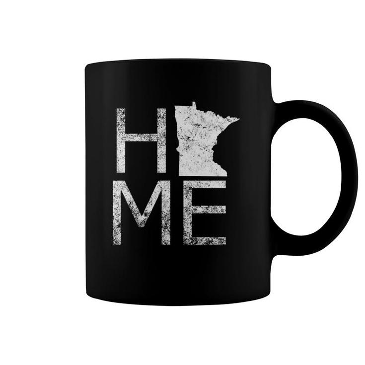 Home Minnesota Map Cute Proud Of Your State  Coffee Mug