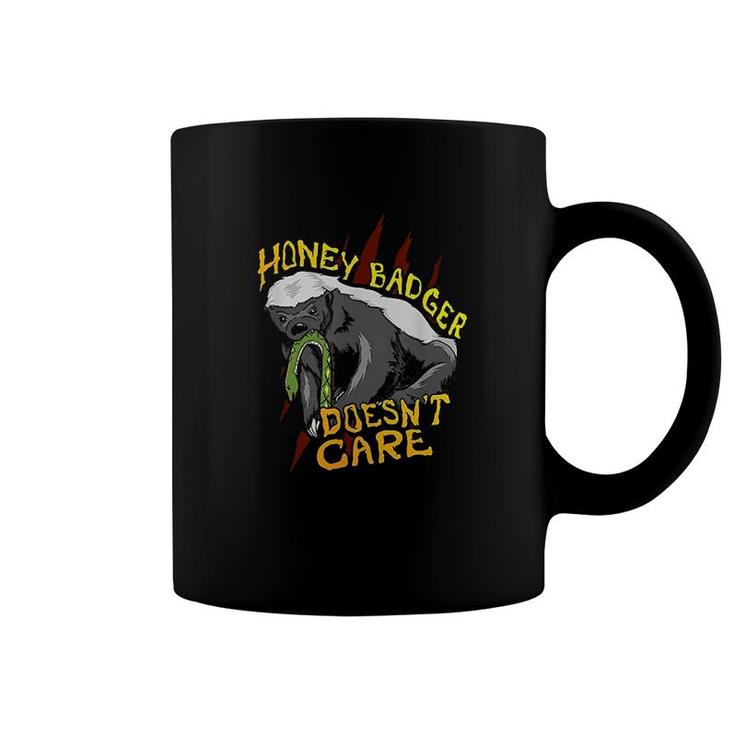 Honey Badger Doesnt Care Funny Animal Lover Coffee Mug
