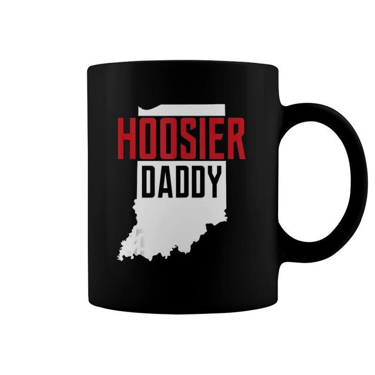 Hoosier Daddy Indiana State Map Gift Tank Top Coffee Mug