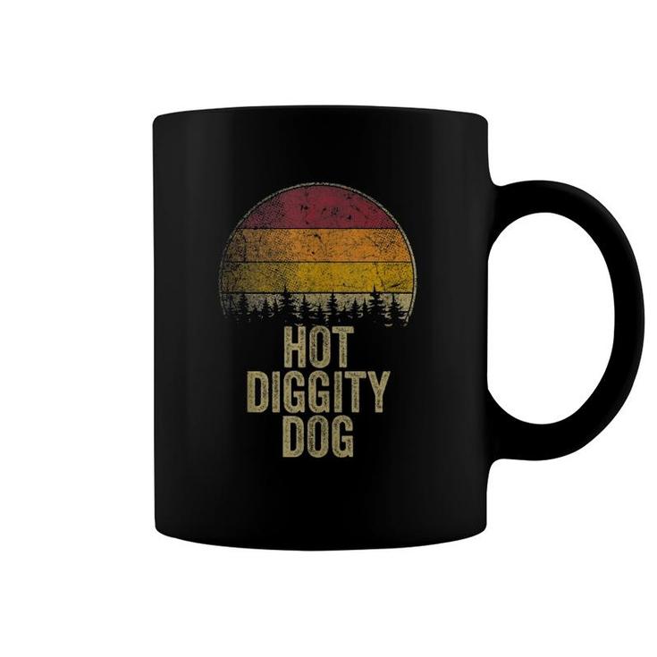 Hot Diggity Dog Funny Saying Retro Gag Gift Humor Novelty  Coffee Mug