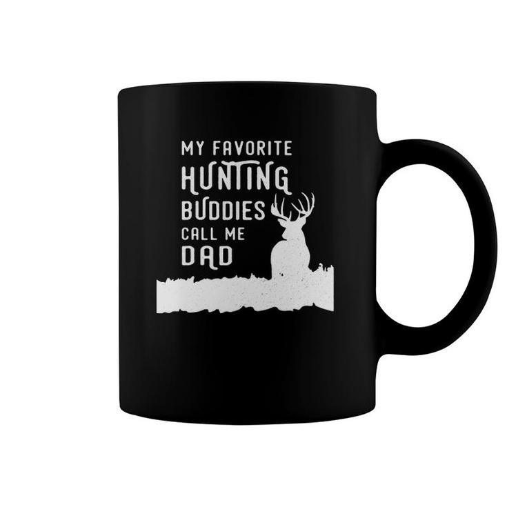 Hunter Dad Hunts Deer With Kids Sons Daughter Gift From Kids Coffee Mug