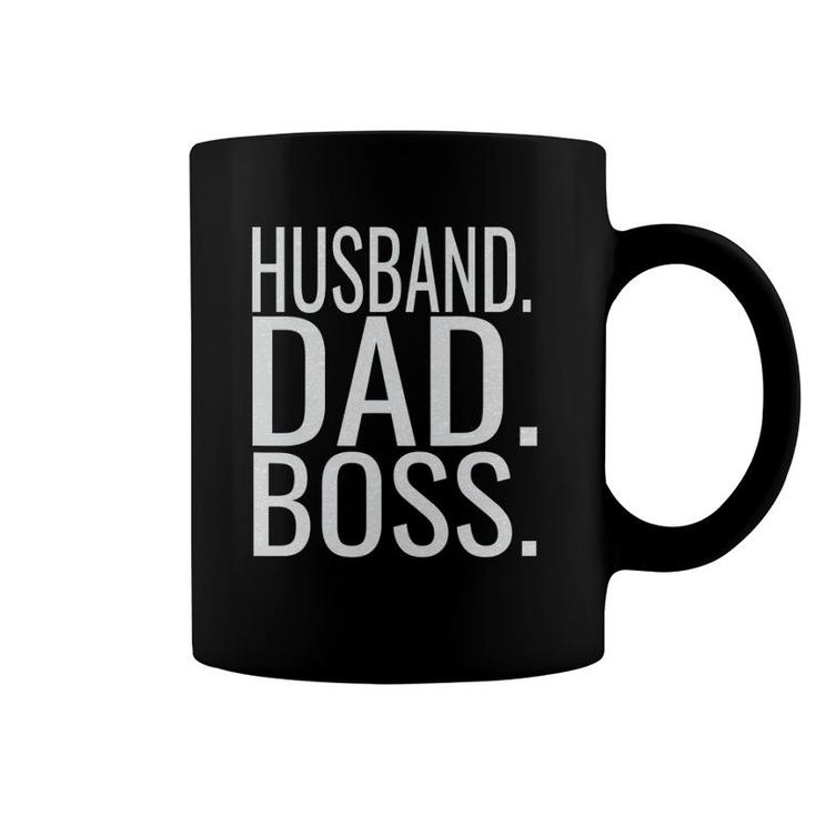 Husband Dad Boss Funny Fathers Day 2022Gift From Son Coffee Mug