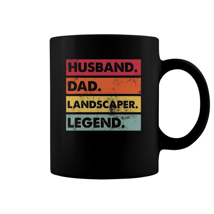 Husband Dad Landscaper Lawn Care Landscaping Father Men Coffee Mug