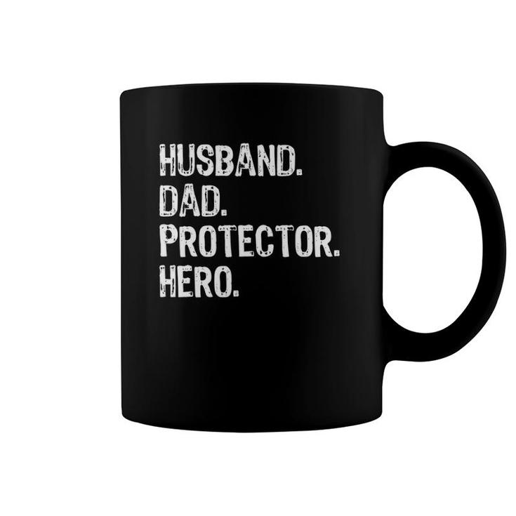 Husband Dad Protector Hero - Family Love Matching Coffee Mug