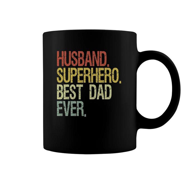 Husband Superhero Best Dad Ever Coffee Mug