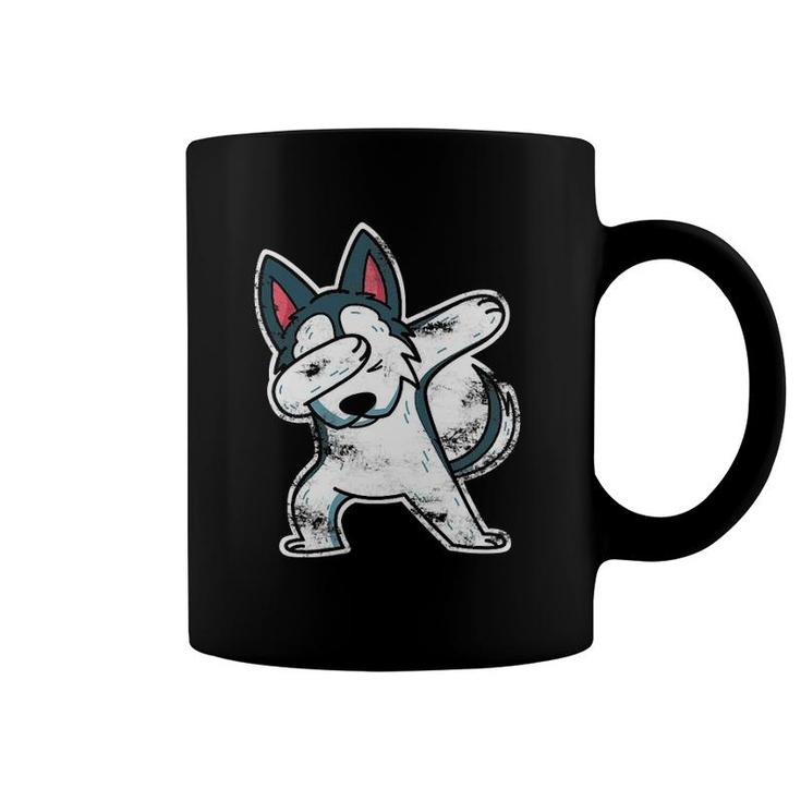 Husky Dog Lover Gift Dabbing Husky Coffee Mug