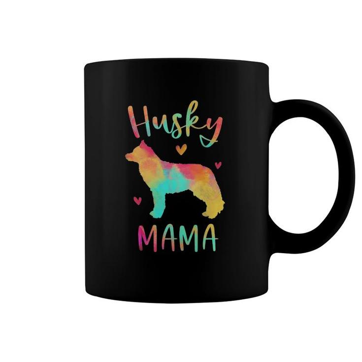 Husky Mama Colorful Siberian Husky Gifts Dog Mom  Coffee Mug