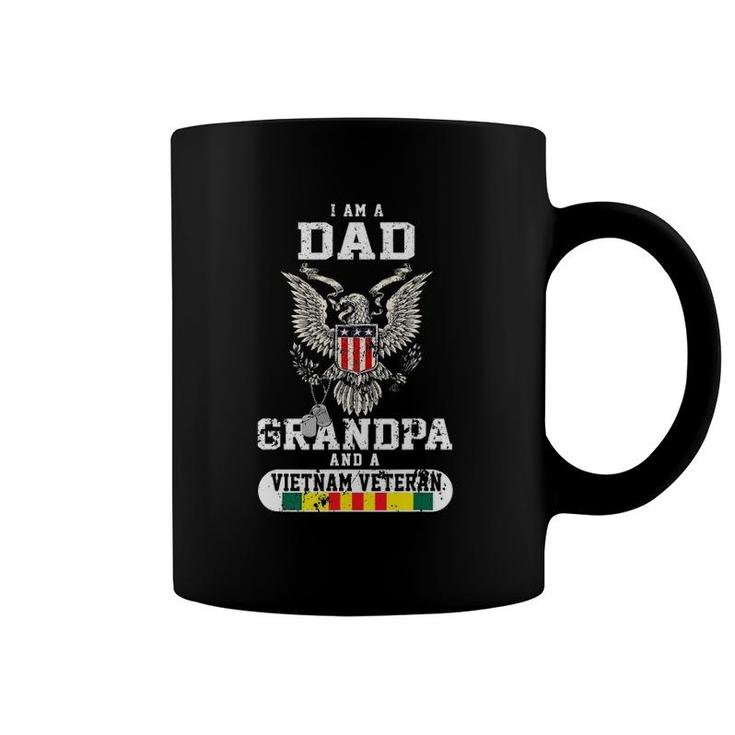I Am A Dad A Grandpa And A Vietnam Veteran Coffee Mug